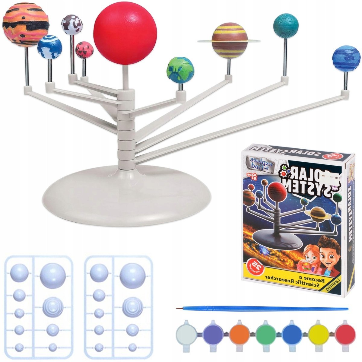 Zestaw Kreatywny do Malowania Model Edukacyjny Planety 3D Układ Słoneczny