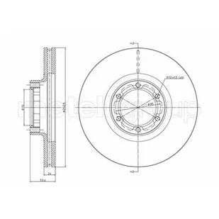 METELLI Tarcza hamulcowa 23-0051 - Szczęki hamulcowe - miniaturka - grafika 1