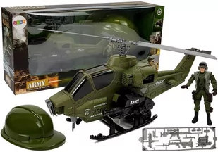 Import LEANToys Zestaw Wojskowy Helikopter Hełm Żołnierz 7877 - Samoloty i helikoptery - miniaturka - grafika 1