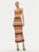 Sukienki - Desigual Sukienka letnia Viena 24SWVF05 Pomarańczowy Slim Fit - miniaturka - grafika 1