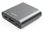 Rozgałęźniki - Hama 00205100 rozgałęźnik audio Srebrny - miniaturka - grafika 1