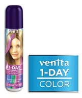 Farby do włosów i szampony koloryzujące - Venita 1-Day, spray koloryzujący do włosów, 13 Magiczny Róż, 50 ml - miniaturka - grafika 1