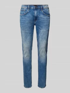 Spodnie męskie - Jeansy o kroju slim fit z 5 kieszeniami model ‘Jet’ - grafika 1