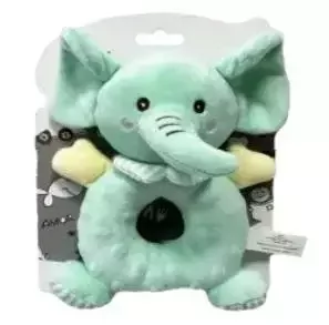 Grzechotka słonik miętowy 18cm - Tulilo - Grzechotki dla dzieci - miniaturka - grafika 1
