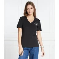 Koszulki i topy damskie - CALVIN KLEIN JEANS T-shirt | Regular Fit - miniaturka - grafika 1