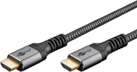 Kable - Goobay 64995 kabel HDMI 3 m HDMI Typu A (Standard) Czarny, Srebrny - miniaturka - grafika 1