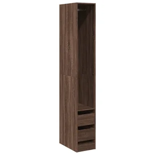 vidaXL Szafa dębowa brązowa 30x50x200 cm materiał drewnopochodny - Szafy - miniaturka - grafika 1