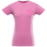 Koszulki sportowe damskie - Koszulka damska Alpine Pro Sumeka Rozmiar: M / Kolor: różowy - miniaturka - grafika 1