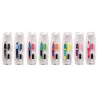 Przybory szkolne - Cresco Pióro kulkowe First Pen + 2 naboje Display Box mix - miniaturka - grafika 1