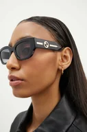 Okulary przeciwsłoneczne - Gucci okulary przeciwsłoneczne damskie kolor czarny GG1558SK - miniaturka - grafika 1