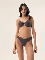 Majtki damskie - Majtki stringi Sapphire Esotiq szary M - miniaturka - grafika 1