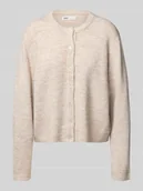 Swetry damskie - Kurtka z dzianiny o luźnym kroju z listwą guzikową model ‘SIMONI’ - miniaturka - grafika 1