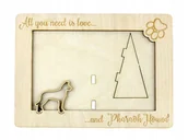 Ramki na zdjęcia - Pies faraona ramka na zdjęcie z psem grawer - miniaturka - grafika 1