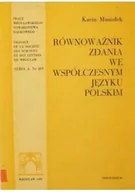 Filologia i językoznawstwo - Równoważnik zdania we współczesnym języku polskim - miniaturka - grafika 1