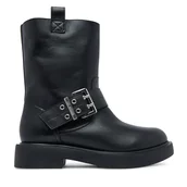 Botki damskie - Botki LOVE MOSCHINO JA24064G1NIA000A35 Czarny - miniaturka - grafika 1