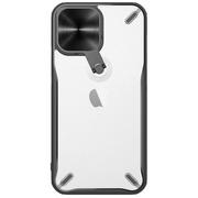 Etui i futerały do telefonów - Nillkin Cyclops Case wytrzymałe etui z osłoną na aparat i składaną podstawką iPhone 13 Pro czarny - miniaturka - grafika 1