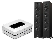Zestawy stereo - Bluesound POWERNODE (biały) + Diva 6 (czarny) - miniaturka - grafika 1