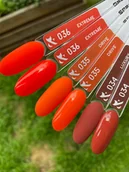 Lakiery hybrydowe - Lakier hybrydowy F.O.X gel-polish gold Spectrum 036, 7 ml - miniaturka - grafika 1