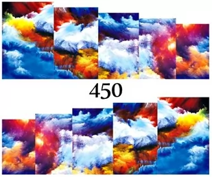 Naklejki wodne na paznokcie - nr 450 - Ozdoby do paznokci - miniaturka - grafika 1