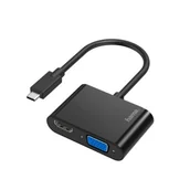 Adaptery i przejściówki - Hama USB-C HDMI + VGA 4K | - miniaturka - grafika 1
