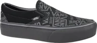 Trampki damskie - Vans Buty damskie 66 Classic Slip-On Platform czarne r. 36.5 VN0A3JEZWW0 - miniaturka - grafika 1