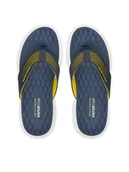 Klapki i japonki męskie - Skechers Japonki Vapor Foam Sandal-Sayto 232894/NVYL Granatowy - miniaturka - grafika 1