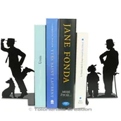 Podpórki do książek - Podpórki Na Książki Charlie Chaplin I Buster Keaton - miniaturka - grafika 1