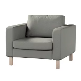 Dekoria pl Pokrowiec na fotel Karlstad krótki szary 89 x 89 x 64 cm Etna - Pokrowce na meble - miniaturka - grafika 1