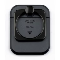 Pozostałe akcesoria do telefonów - Techly Uchwyt do smartphone RING HOLDER Black I-SMART-RINGB 102680 - miniaturka - grafika 1