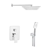 Zestawy prysznicowe - Invena Nyks zestaw prysznicowy podtynkowy chrom BS-28-0K2 - miniaturka - grafika 1