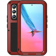 Etui i futerały do telefonów - Love Mei Etui Pancerne + szkło Galaxy S22, czerwone 6932809617216 - miniaturka - grafika 1