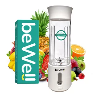 Blender do smoothie ręczny bezprzewodowy beWell Biały - Blendery ręczne - miniaturka - grafika 1