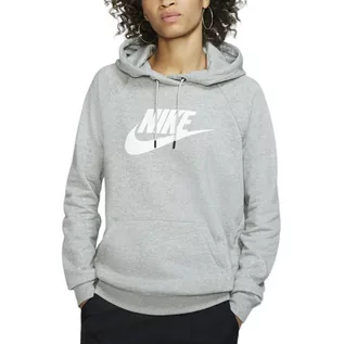 Bluzy sportowe damskie - Bluza Nike Sportswear Essential BV4126-063 - szara - grafika 1