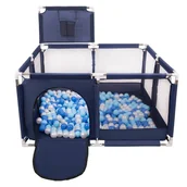 Suche baseny - Selonis Boisko KK-100X z piłeczkami 6cm niebieski: niebieski-babyblue-perła 125x125x105/200piłek - miniaturka - grafika 1