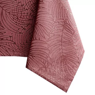 Obrus Gaia Różowy Tłoczony Roślinny 150x350 owal AmeliaHome - TCLOTH/AH/GAIA/HMD/OLDROSE/O150X350 - Obrusy i serwetki - miniaturka - grafika 1