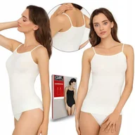 Koszulki i topy damskie - ﻿Koszulka na ramiączkach GATTA CAMISOLE, biała, M - miniaturka - grafika 1