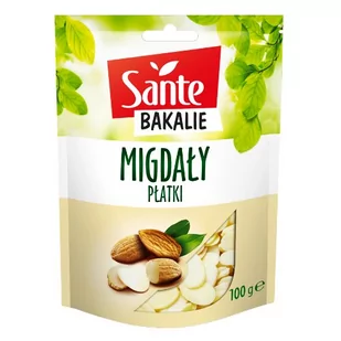 Migdały blanszowane w płatkach 100g - Dodatki do ciast w proszku - miniaturka - grafika 1