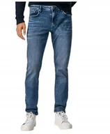 Spodnie męskie - Pepe Jeans Spodnie Granatowe Jeansowe 29/32 P9O - miniaturka - grafika 1