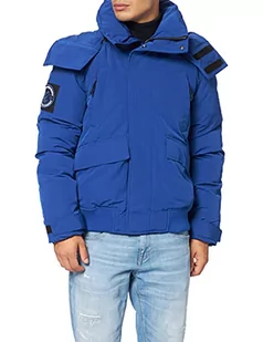 Superdry Męska kurtka bomberka Code Everest, mazarine blue, S - Kurtki męskie - miniaturka - grafika 1