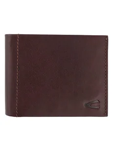 Camel Active Skórzany portfel "Niagara" w kolorze ciemnobrązowym - 12 x 9,5 x 2 cm - Portfele - miniaturka - grafika 1