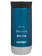 Kubki termiczne - Kubek termiczny z grawerem Contigo Huron 2.0 470ml - Niebieski - miniaturka - grafika 1