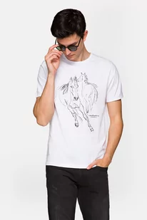 Lancerto, Koszulka męska Dexter, Biały, rozm. M - Koszulki męskie - miniaturka - grafika 1