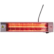 Ogrzewacze tarasowe - Elektryczny Promiennik Ścienny Halogenowy 2000 W Srebrny Bromo - miniaturka - grafika 1