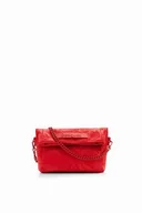 Torebki damskie - Desigual Women's Alpha LOVERTY 3.0 MI Accessories PU Hand Bag, Red, czerwony - miniaturka - grafika 1