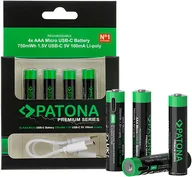 Ładowarki i akumulatory - Akumulator Patona AAA USB-C 750mWh/4 szt - miniaturka - grafika 1