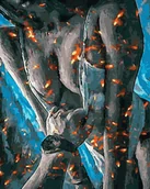 Malowanie po numerach - Malowanie po numerach, 40x50 cm - Ognista namiętność - miniaturka - grafika 1