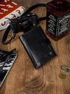 Portfele - Pierre Cardin Elegancki portfel męski ze skóry naturalnej z zapięciem na zatrzask Pierre Cardin - miniaturka - grafika 1