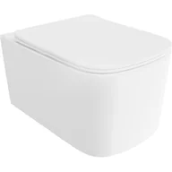 Miski WC - Mexen Vivo miska wc Rimless Tornado z deską wolnoopadającą slim, duroplast, biała połysk - 30610200T - miniaturka - grafika 1