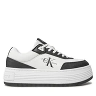 Sneakersy damskie - Sneakersy Calvin Klein Jeans Bold Flatf Low Lace Mix Ml Fad YW0YW01316 Czarny - miniaturka - grafika 1