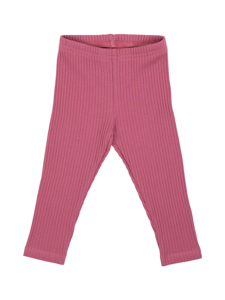 Dziewczęce legginsy prążek różowe Nicol